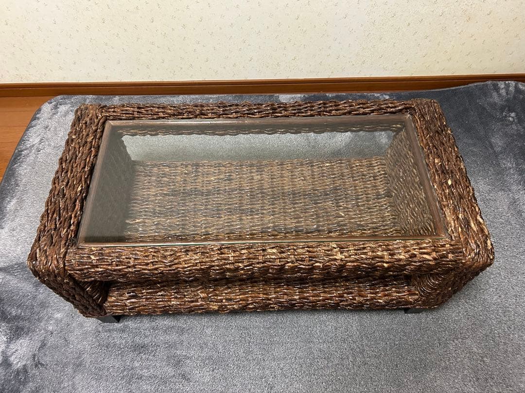 アバカ ガラステーブル(幅90)