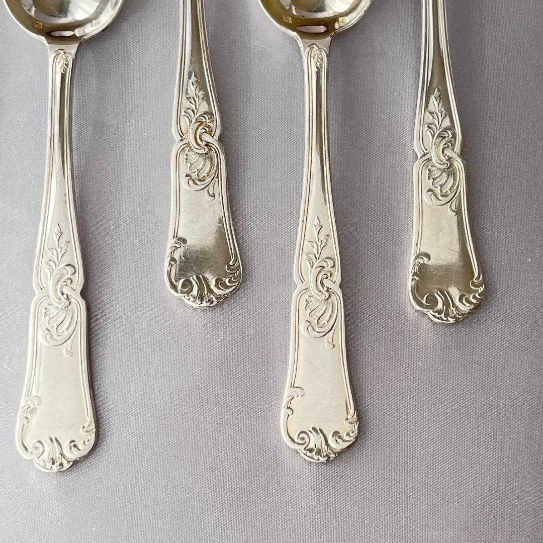 【仏蘭西】 Louis XV コーヒースプーン 6本【シルバープレート】