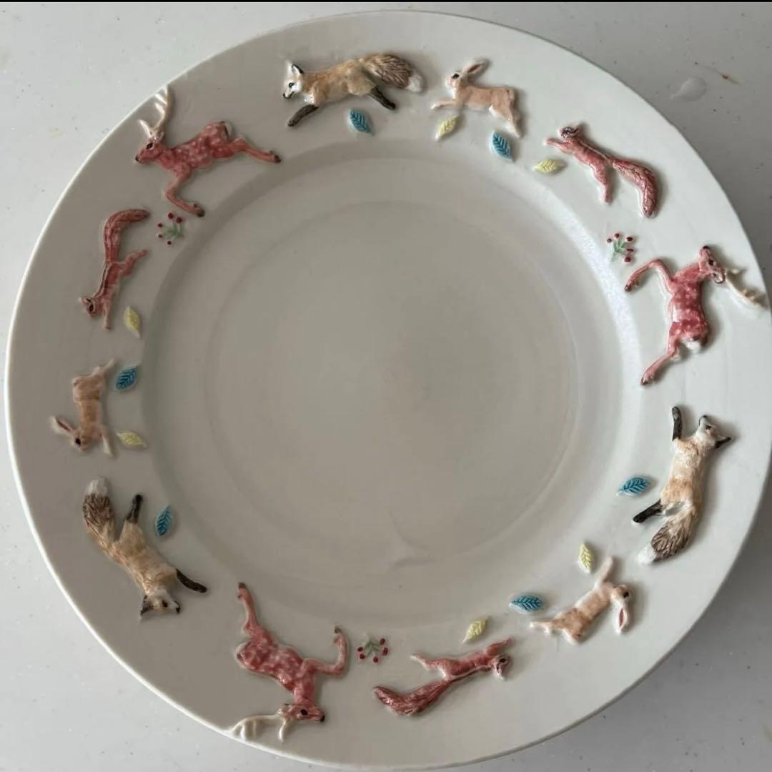 佐々木忍　おさんぽプレート　大皿 プレート