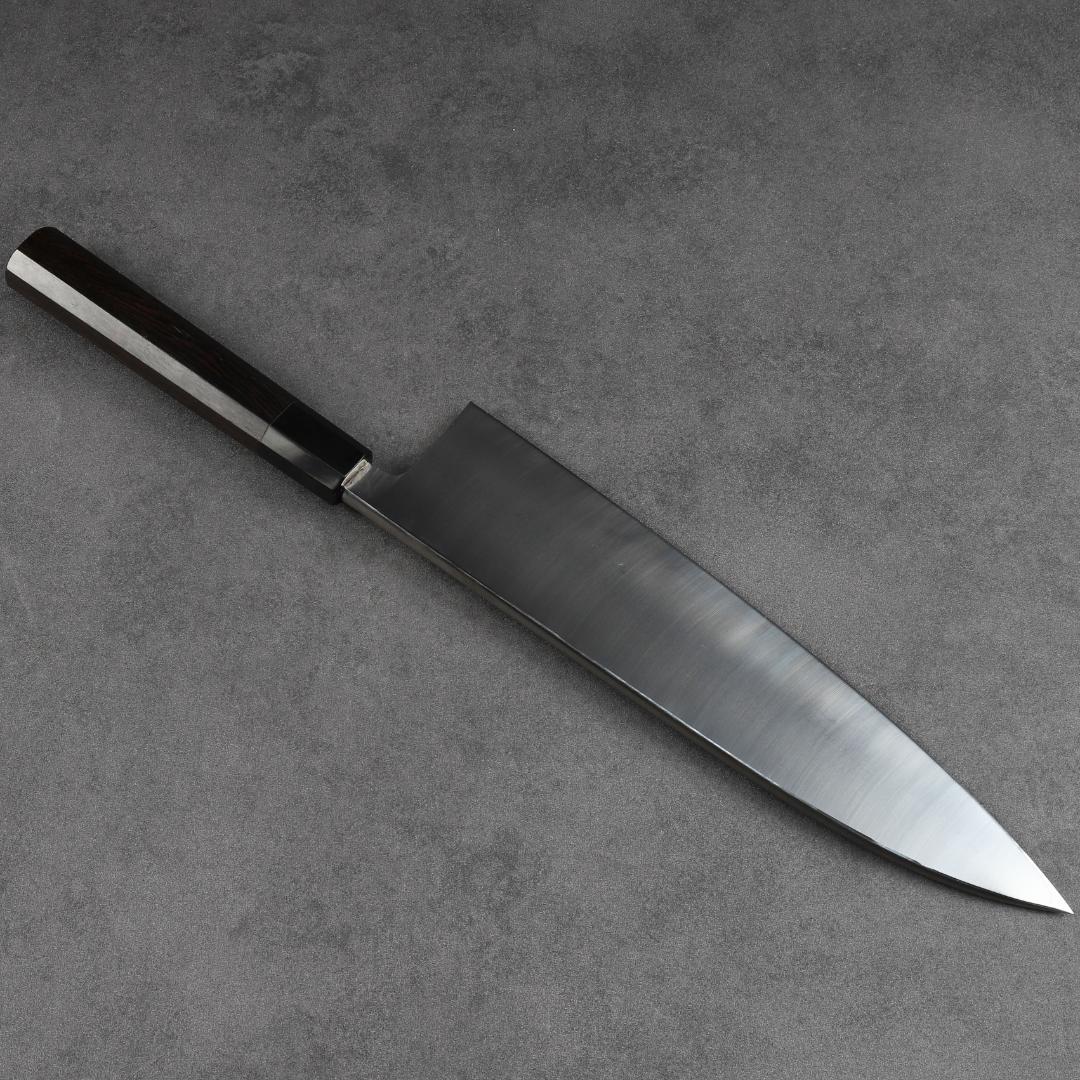 6766 限定セール 大出刃包丁 9寸 刺身包丁 本出刃 黒檀黒水牛角八角柄