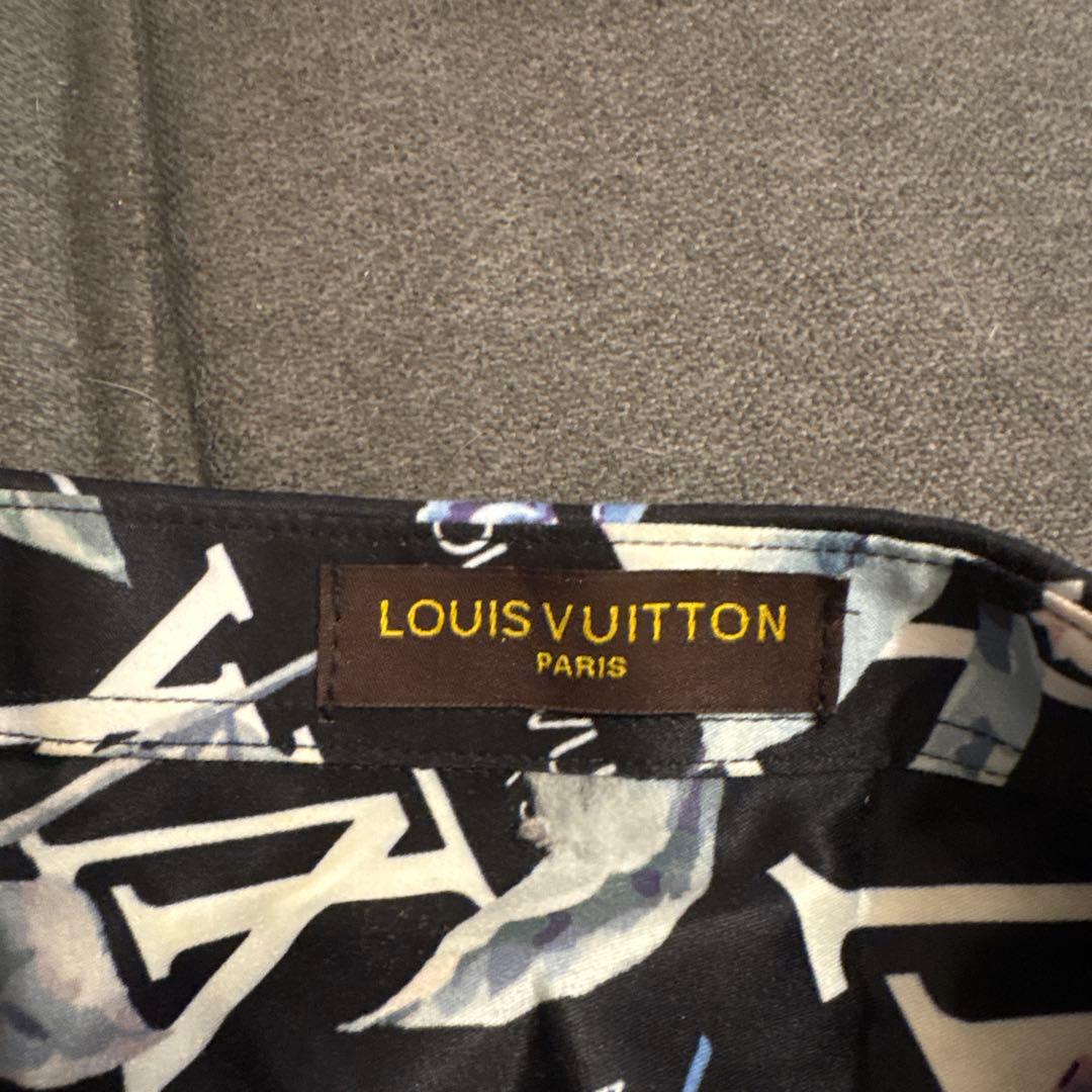 LOUIS VUITTON フラワープリント長袖シャツ