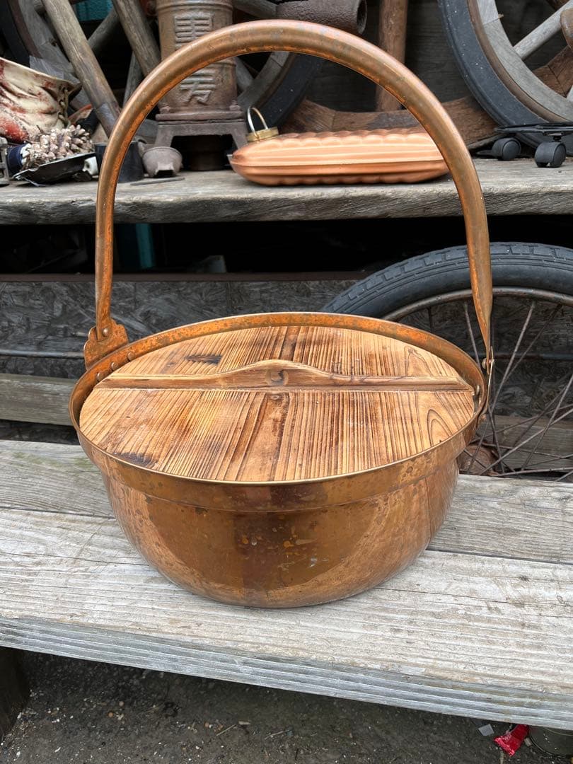 銅製手持ち鍋、銅製鍋、銅製石狩鍋、豚汁、カニ汁、鉄砲汁、イベント鍋