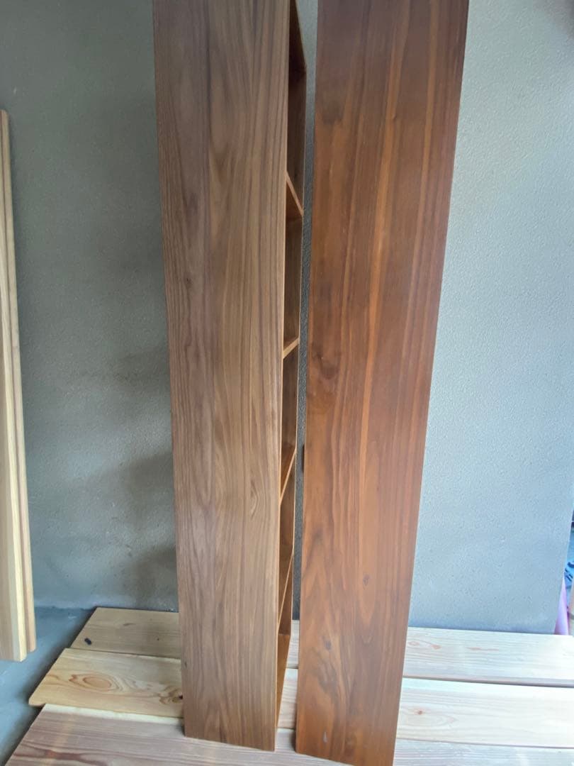 ✨人気✨お得✨無印スタッキングシェルフ5×1ウォールナットの2台セット