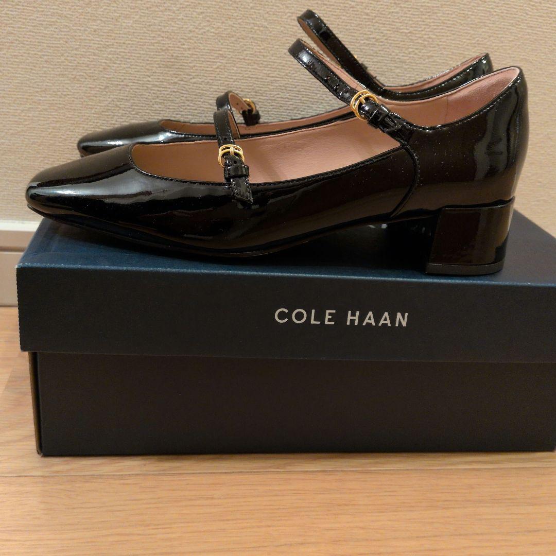 (Mini)【新品未使用】COLE HAAN ブラック ストラップパンプス