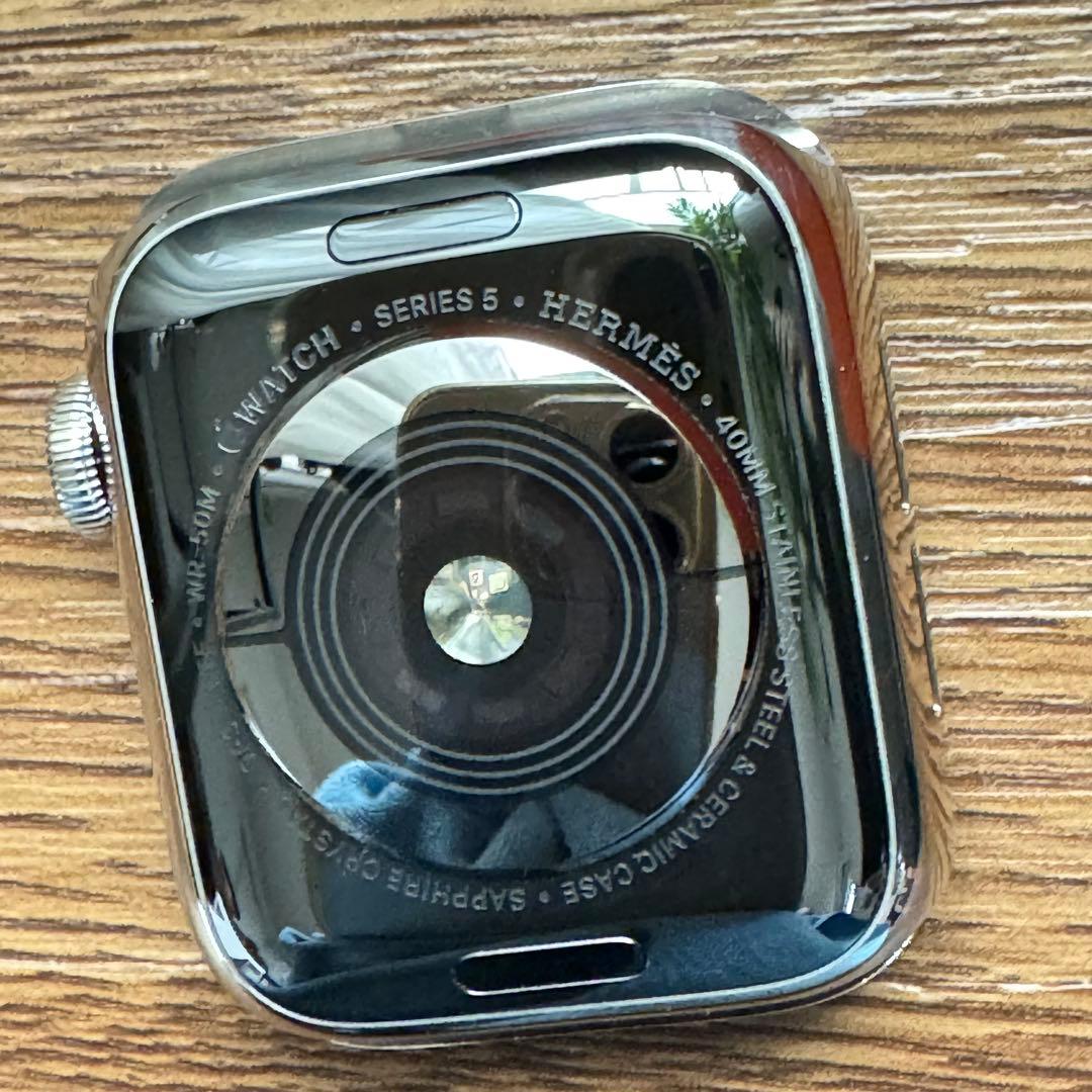 2490 Apple Watch エルメス　series5 シルバー　セルラー