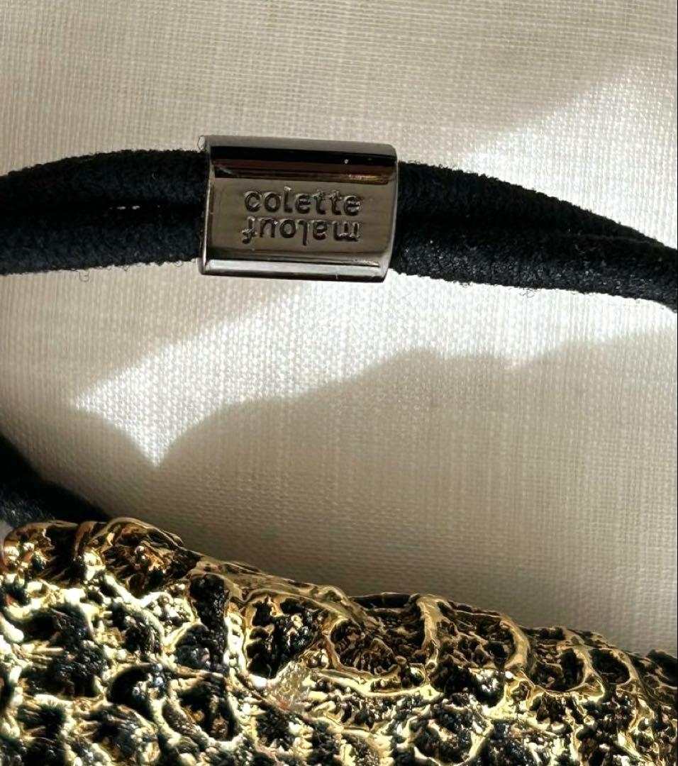 コレットマルーフ☆クールな 高級感のあるとてもシックでオシャレなヘアーゴム‼️