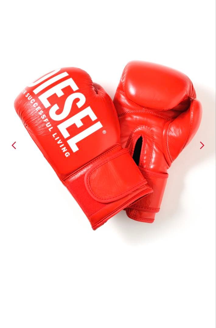 DIESEL レザー ボクシンググローブ 赤