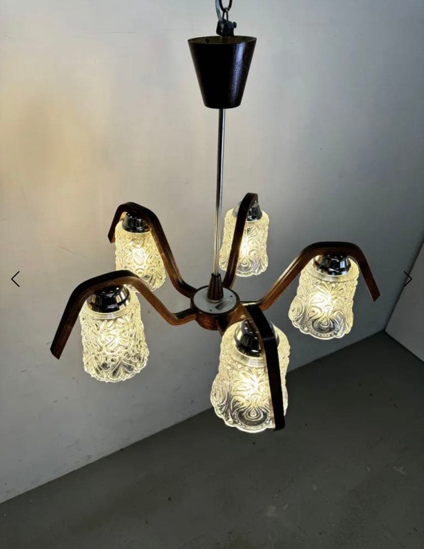 1960's DŘEVO v.d.Humpolec社製ヴィンテージ シャンデリア