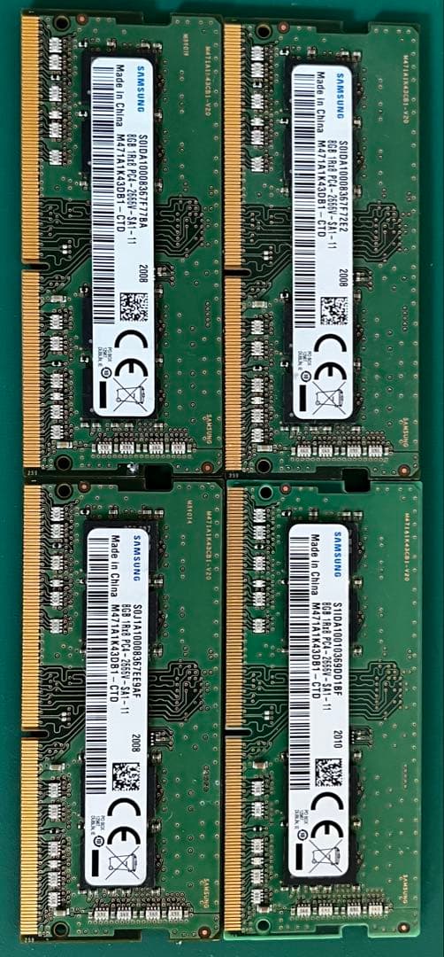 あ*ん様 SAMSUNG 8GB×4枚セット（計32GB） ノートPC用DDR4