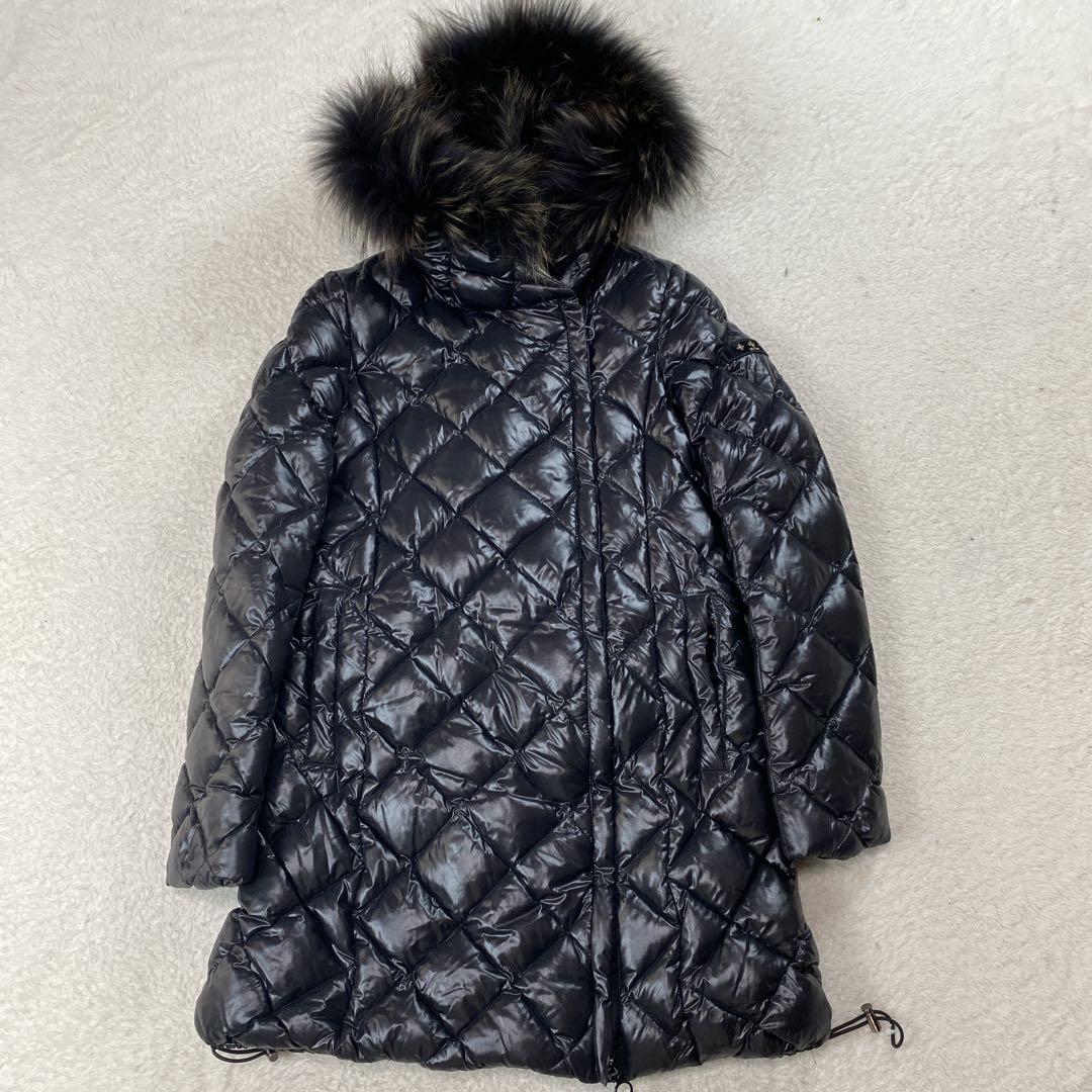 【美品】タトラス PIANETA ダウンコート ダイヤキルト ブラック　02