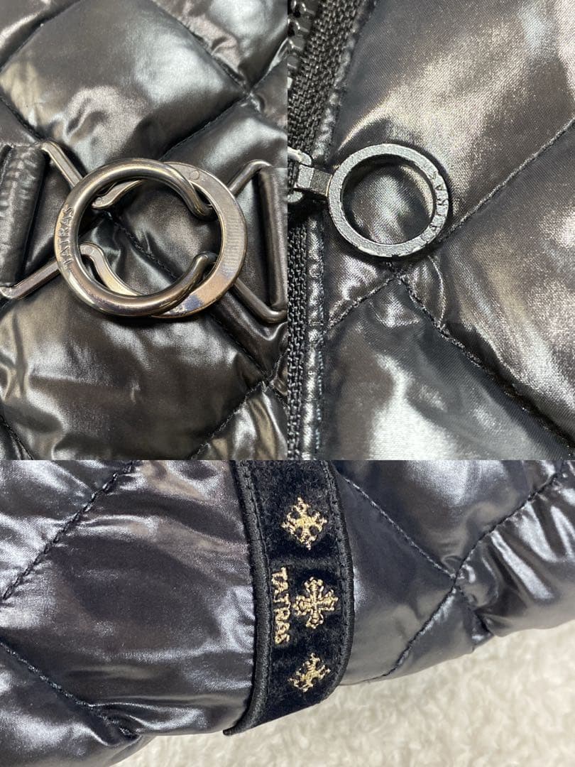 【美品】タトラス PIANETA ダウンコート ダイヤキルト ブラック　02