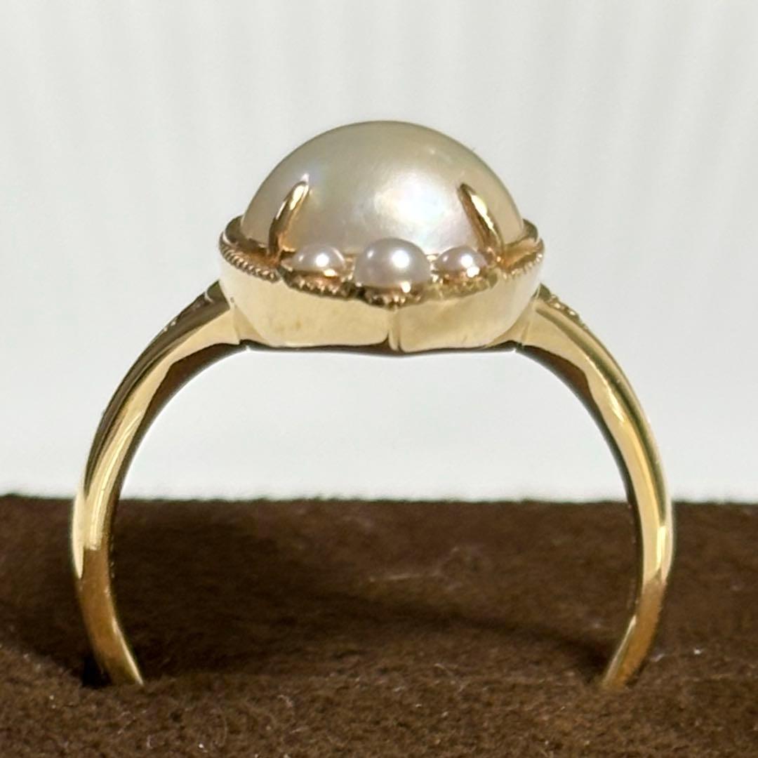 agete K10パールリング