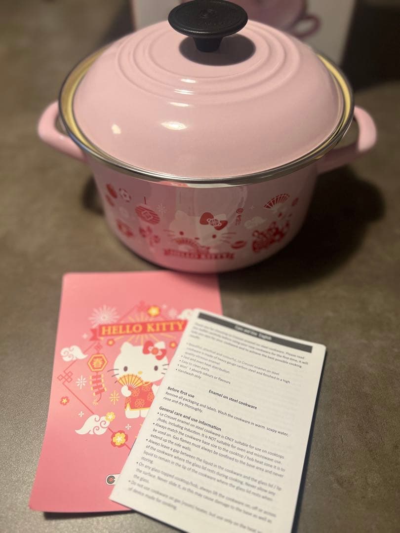 レア　ル・クルーゼ　ハローキィコラボ　両手鍋　20cm