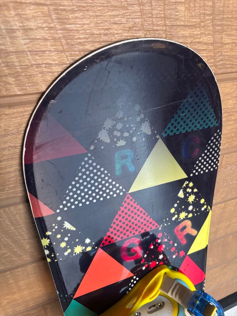 子供用スノーボード3点セット板120ブーツ22.5cmジュニアスノーボードセット