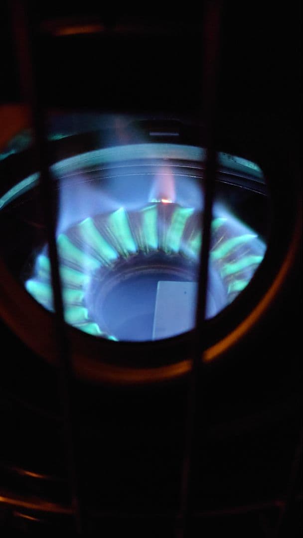 美品 アラジン×BEAMS ガスストーブ 限定 藍色♪