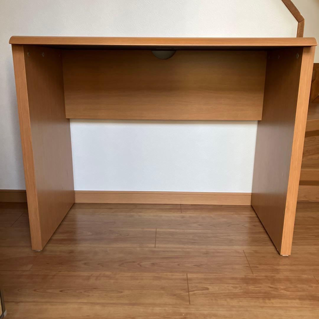 パソコンデスク　学習机　木製机　シンプル机　家具　アイロンスペース　作業台　机