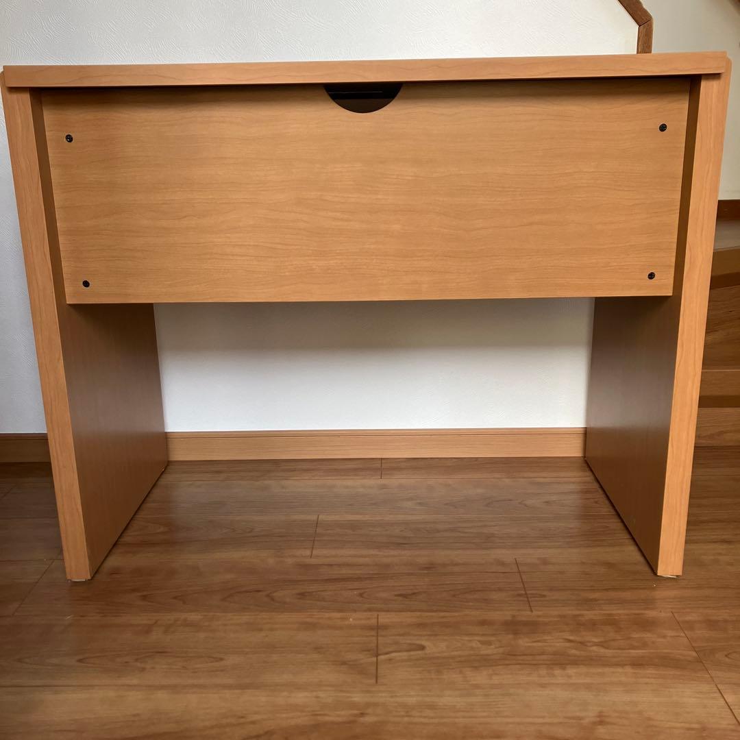 パソコンデスク　学習机　木製机　シンプル机　家具　アイロンスペース　作業台　机