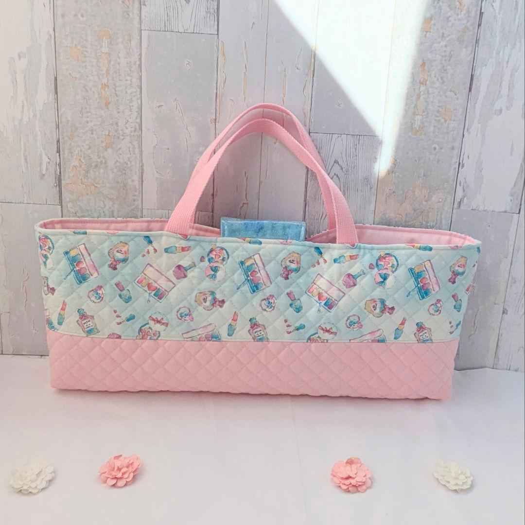 ピアニカケース　鍵盤ハーモニカケース　ラメ入りコスメ柄