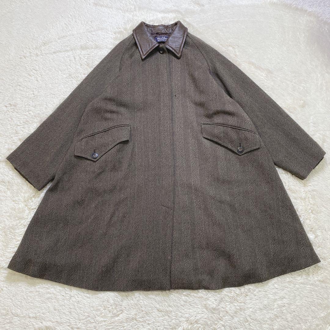 MaxMara WEEKEND ロングコート ヘリンボーン XL相当