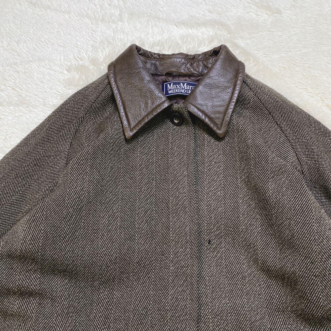 MaxMara WEEKEND ロングコート ヘリンボーン XL相当
