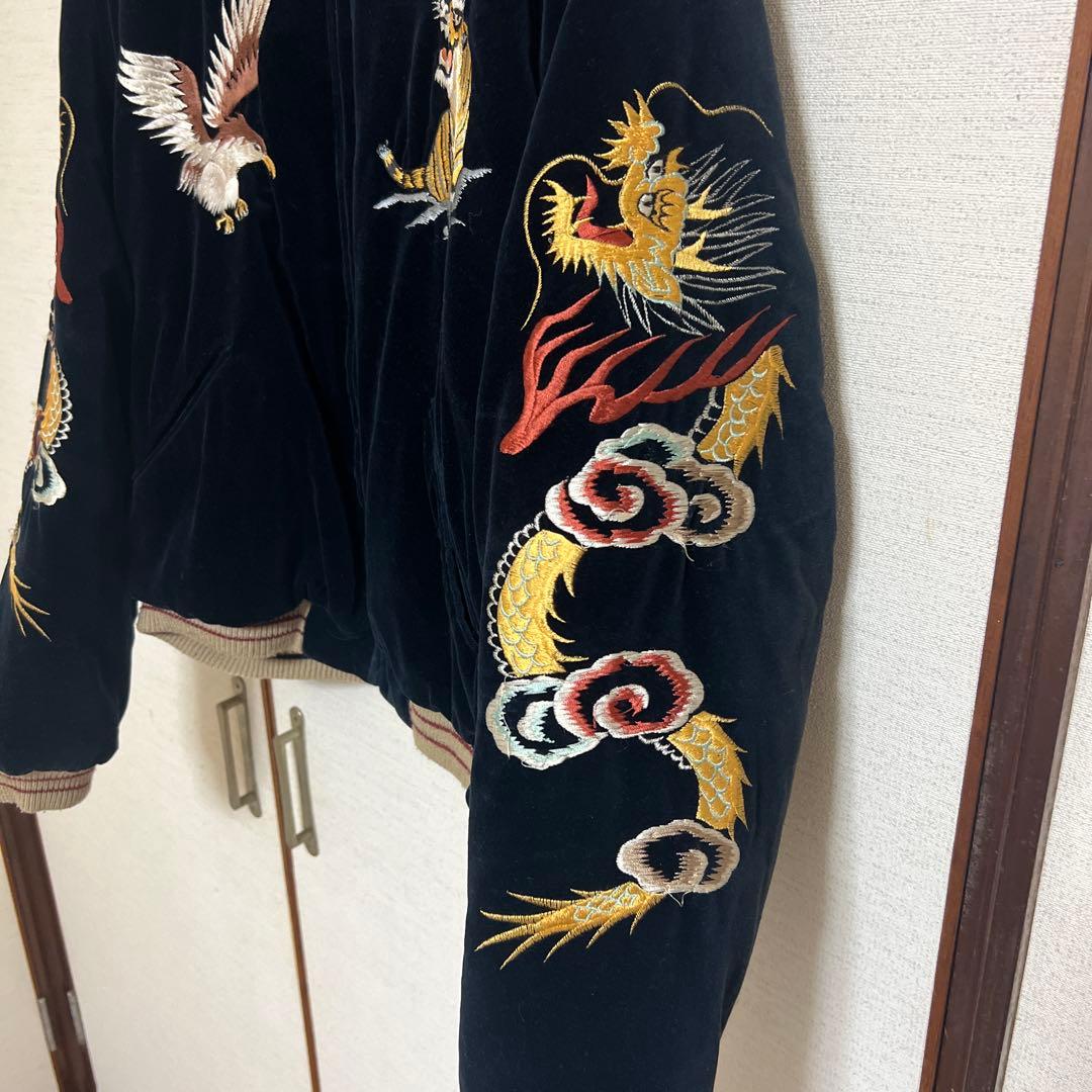 東洋別珍スカジャンOkinawa 虎×鷹