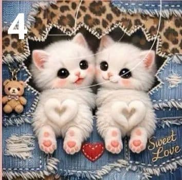 オーダーページ　ハンカチ　89 デニムにゃん柄　1/15　りんご様P