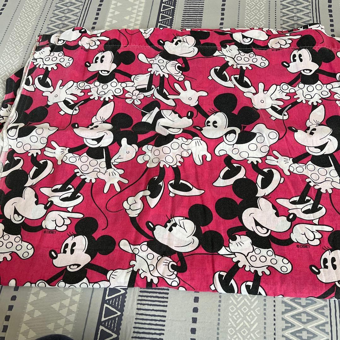 ミニー　レア　総柄　ビンテージシーツ