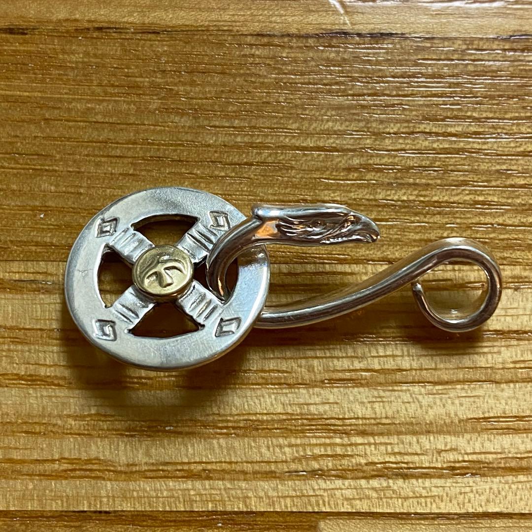 ク*ニ様 金メタル付きメディスンホイール　SVイーグルフックセット　Goro's