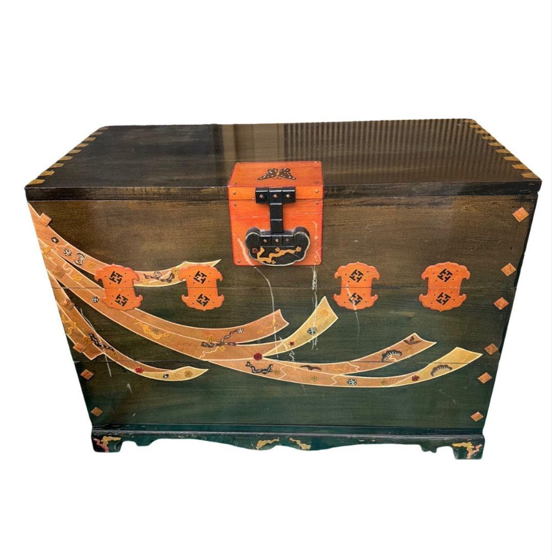 唐木細工　象嵌細工　バンダジ　李朝　チェスト　箪笥　タンス　伝統工芸