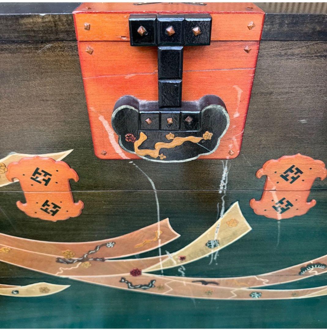 唐木細工　象嵌細工　バンダジ　李朝　チェスト　箪笥　タンス　伝統工芸