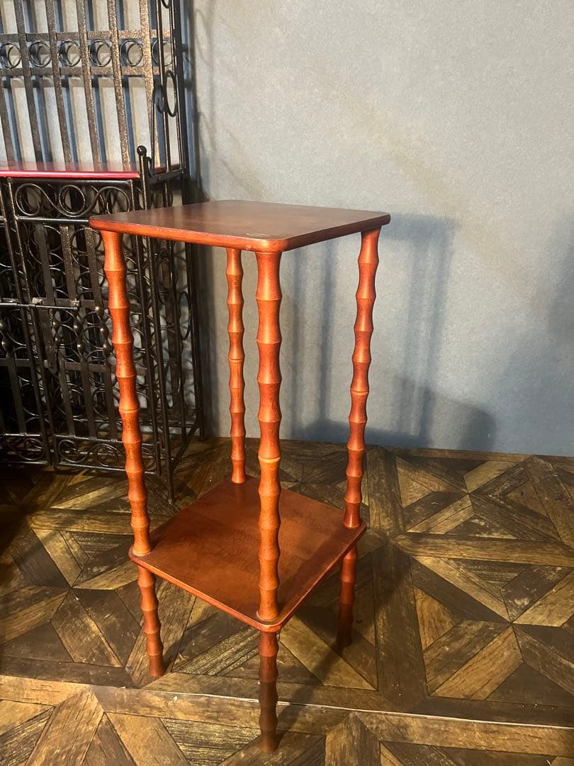 木製 棚 インテリア 電話台 昭和レトロ 当時物