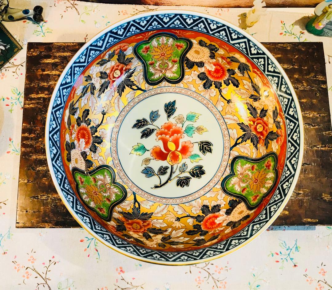 昭和其泉 世那大平 金彩　大鉢　金魚鉢　未使用