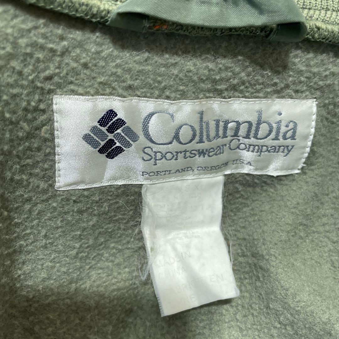古着 80s Columbia フリースライナーハンティングジャケット XL