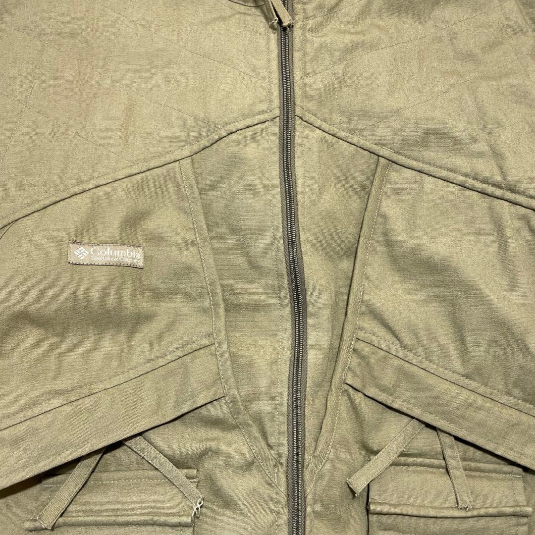 古着 80s Columbia フリースライナーハンティングジャケット XL