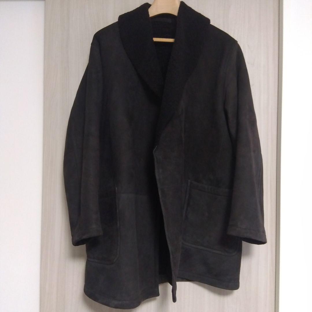 【Sランク】COMOLI (コモリ) シープスキンショールカラーコート　サイズ2