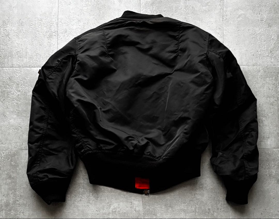 90s USA製　ALPHA MA-1 フライトジャケット　Mサイズ　ブラック