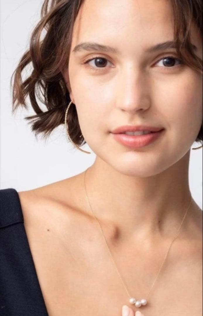 MIZUKIバナナフープピアス 14KYGラージ