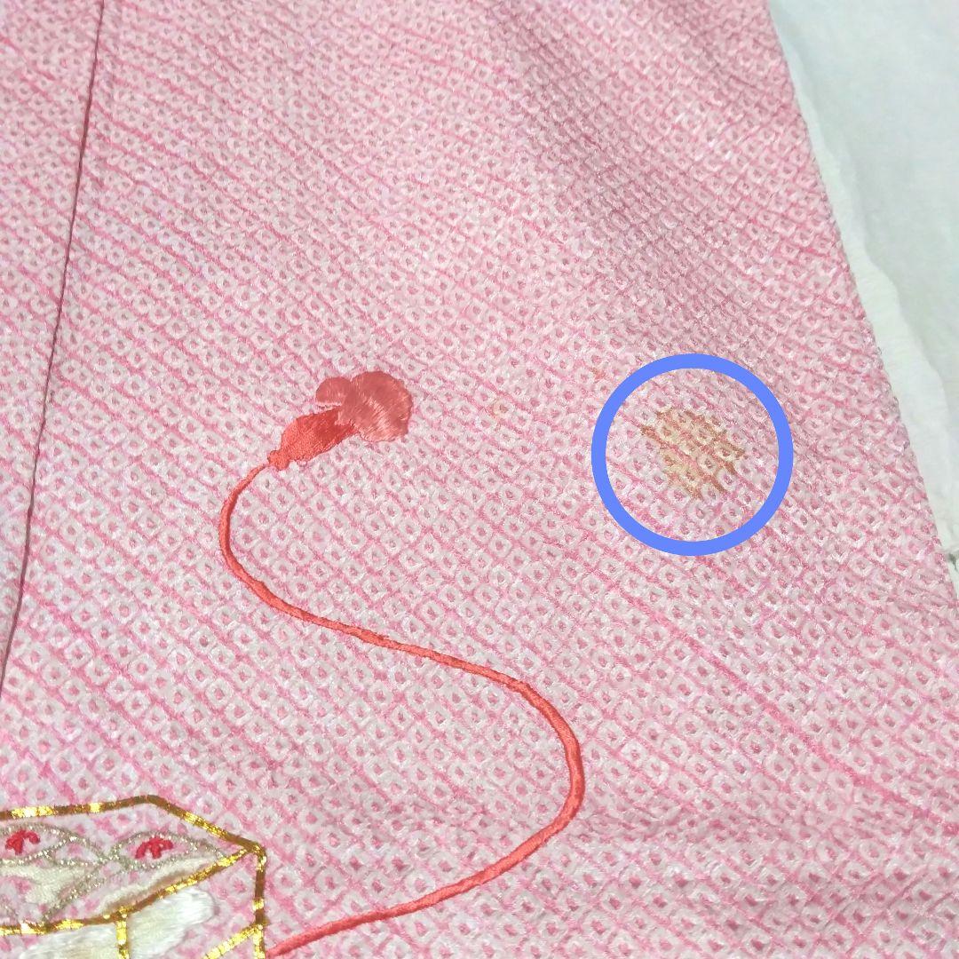 正絹☆本総絞り☆枝梅を背景に貝桶や貝合わせが雅な趣を漂わせる7歳七五三向け祝い着