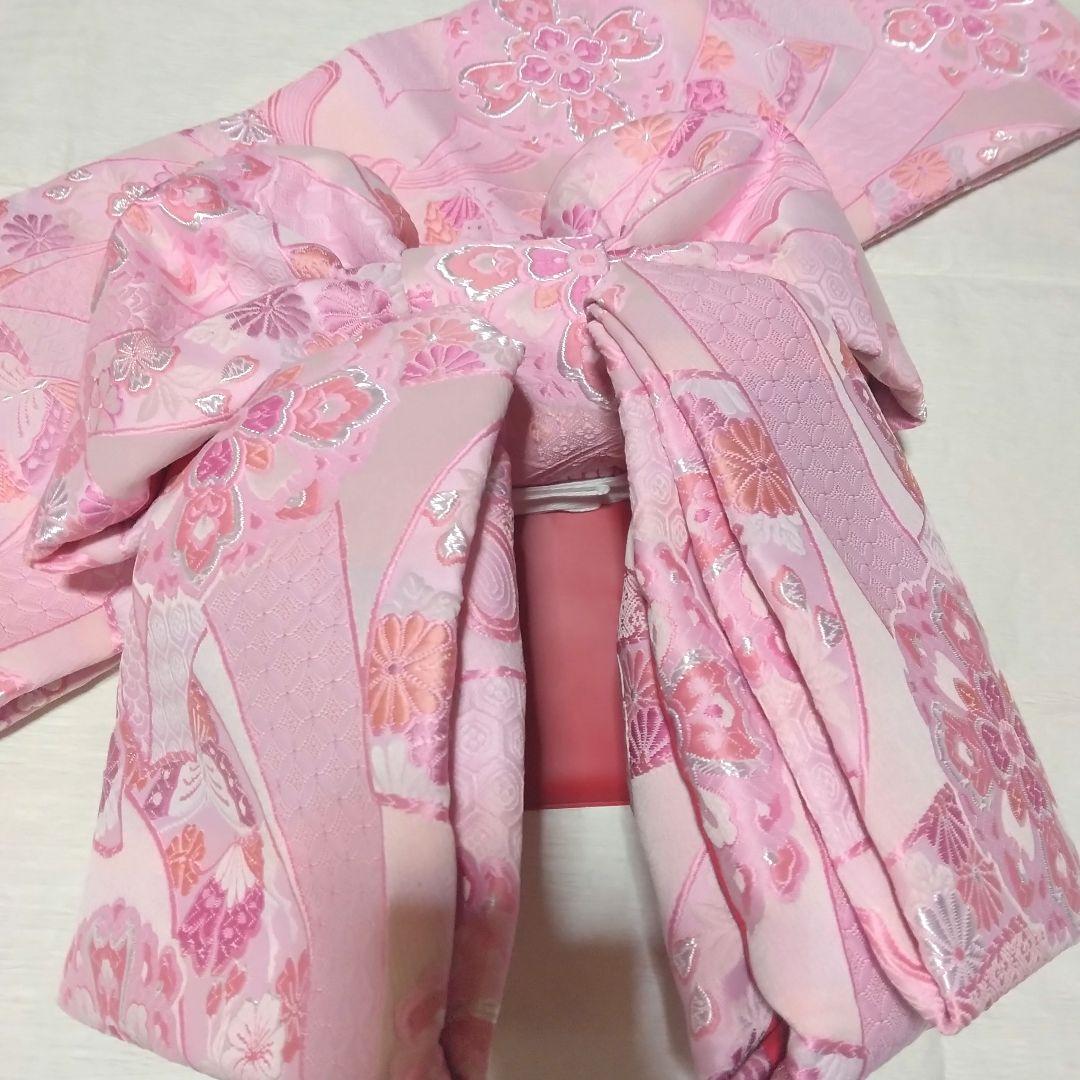 正絹☆本総絞り☆枝梅を背景に貝桶や貝合わせが雅な趣を漂わせる7歳七五三向け祝い着