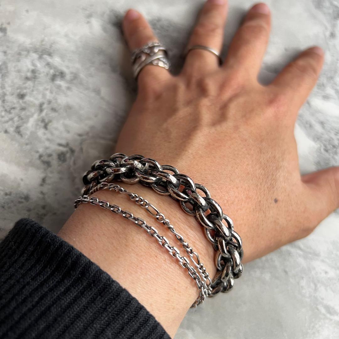 ヴィンテージ VINTAGE フォージ チェーン バックル ブレスレット