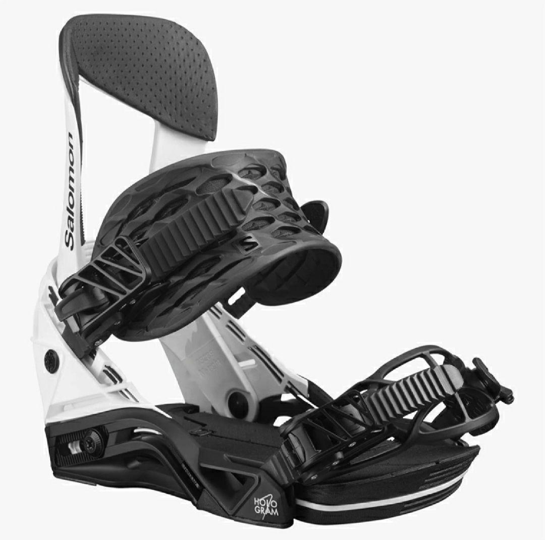 【美品】Salomon Hologram ビンディング M ホワイト ブラック