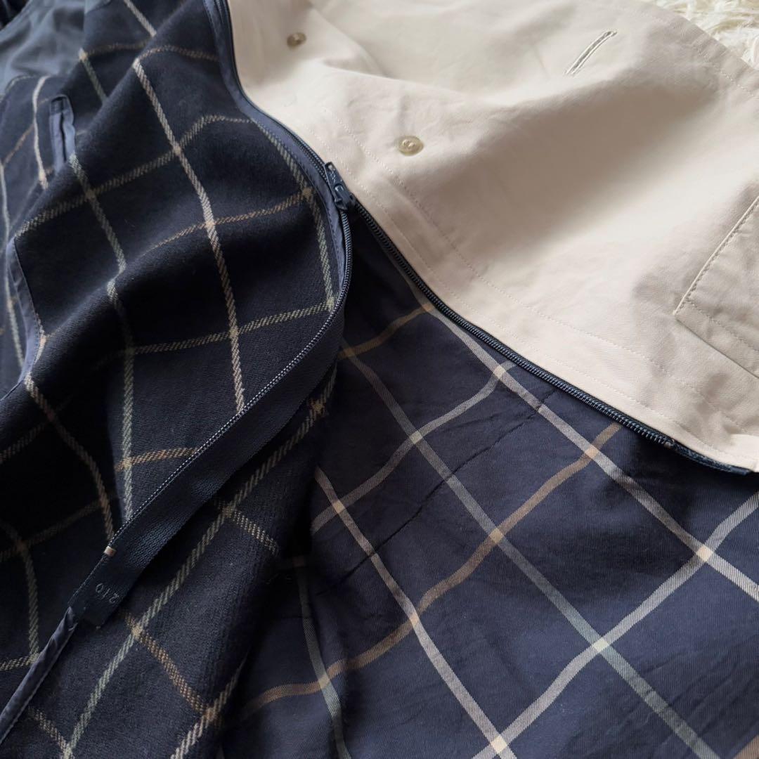 バーバリー　ダブル　トレンチコート　ライナー　ベルト付き チェック　ベージュ