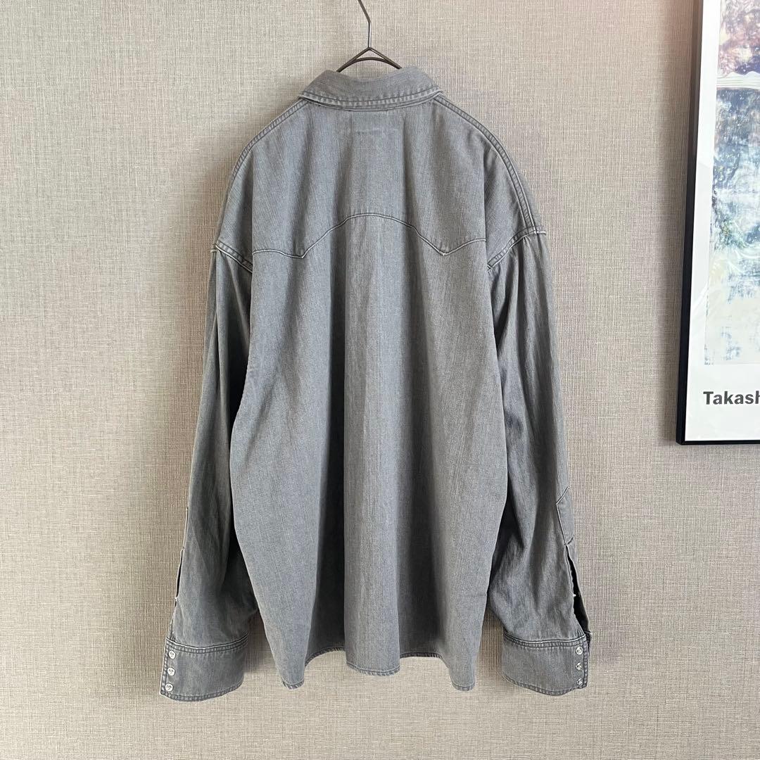 DIGAWEL×Lee WESTERN SHIRT オーバーサイズ ターコイズ