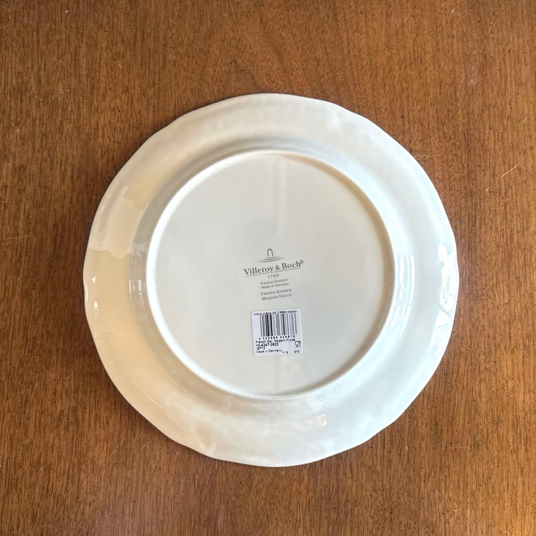 シール付き未使用◇ビレロイ＆ボッホ『フレンチガーデン モダンフルーツ』大皿2枚