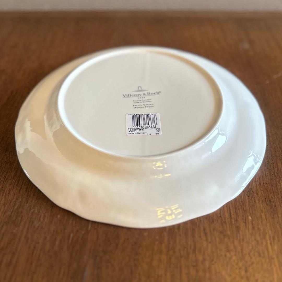 シール付き未使用◇ビレロイ＆ボッホ『フレンチガーデン モダンフルーツ』大皿2枚