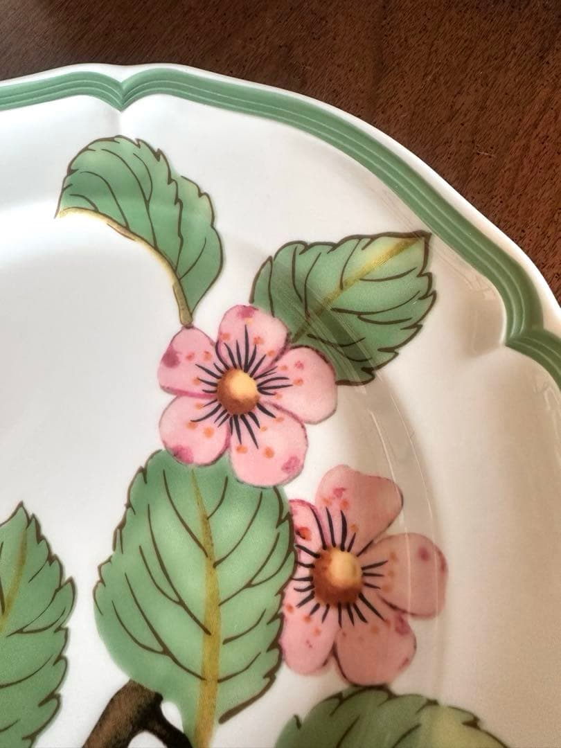 シール付き未使用◇ビレロイ＆ボッホ『フレンチガーデン モダンフルーツ』大皿2枚