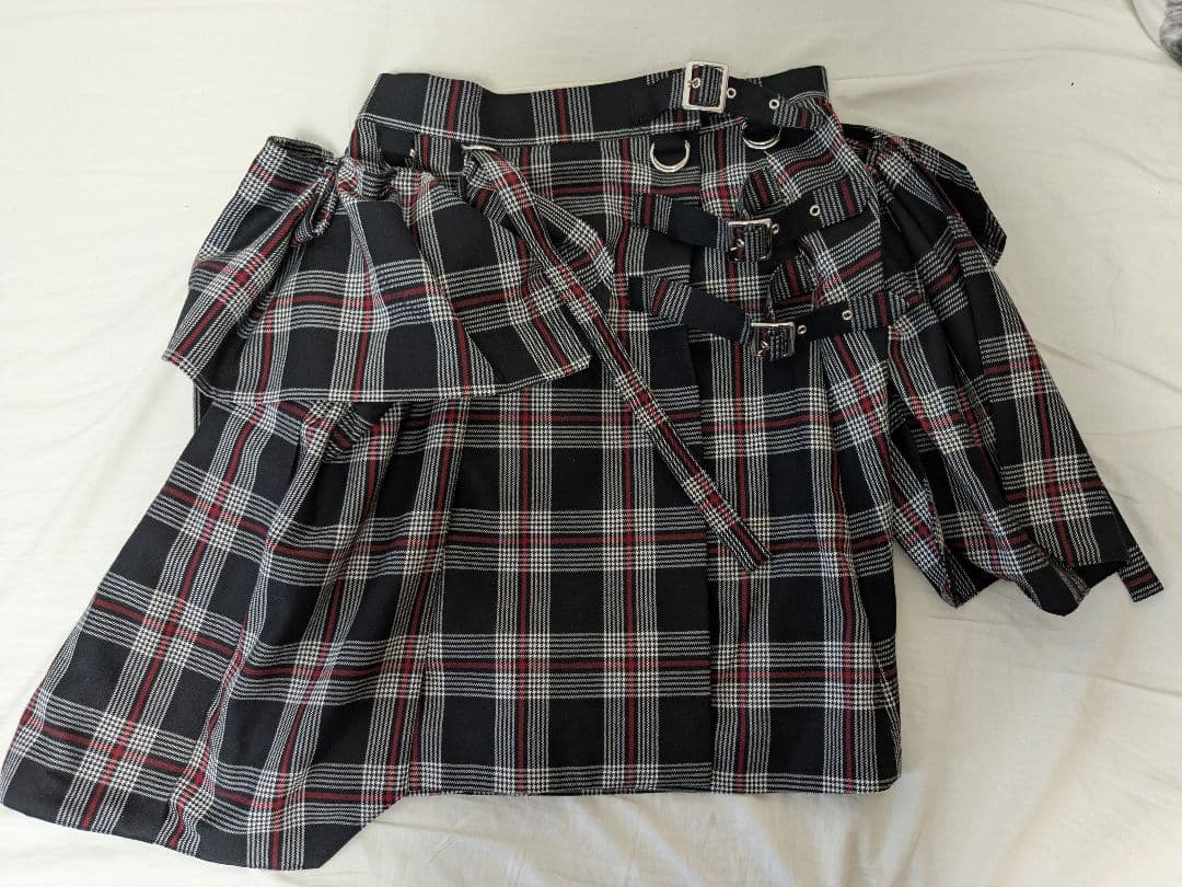 noir kei ninomiya 24aw チェック柄巻きスカート Sサイズ
