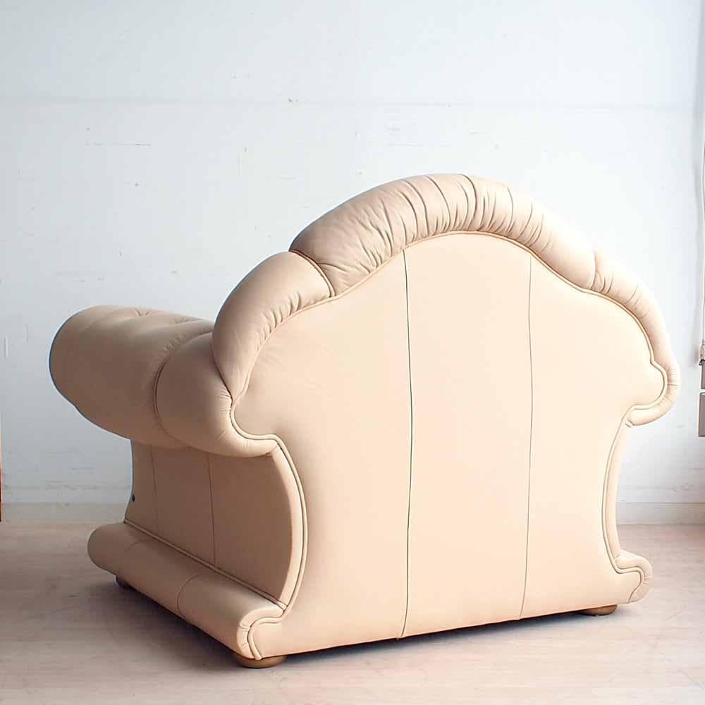 イタリア CARTEI 本革ソファ 1人掛け エレガント ZR24327