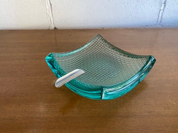 灰皿　小物入れ　アッシュトレイ　アメリカ　ビンテージ　ガラス