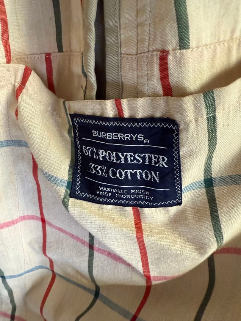 Burberry 一枚袖 ステンカラーコート　70s 60s